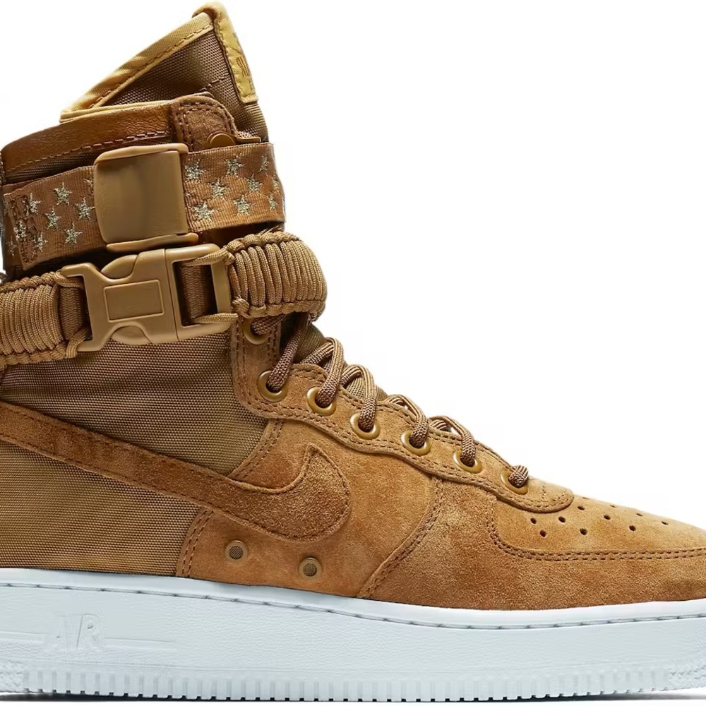Nike Women High-Top Sneakers - Brown and Tan